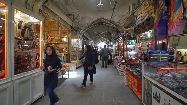 Gheisari bazar em Isfahan — Vídeo de Stock