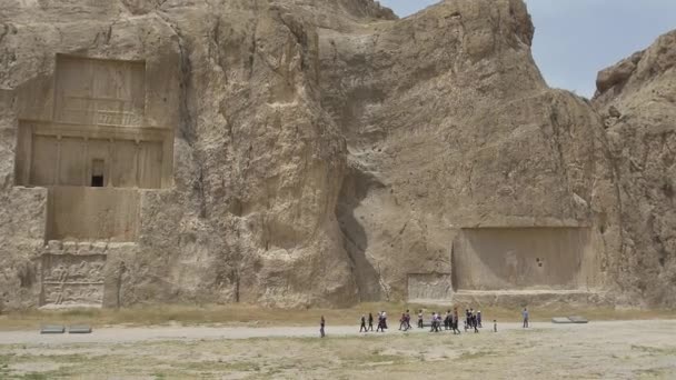 Αρχαία νεκρόπολη rustam Naqsh-e — Αρχείο Βίντεο