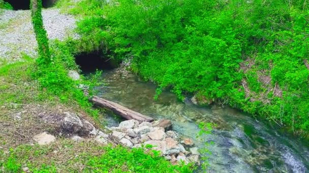 Schöner una-Fluss — Stockvideo