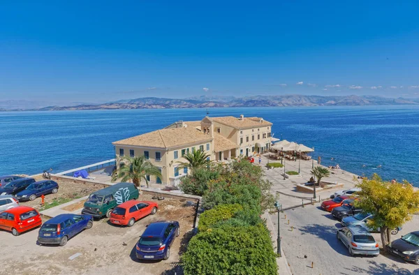 Iglesia ortodoxa de San Nikolaos en Corfú Grecia — Foto de Stock