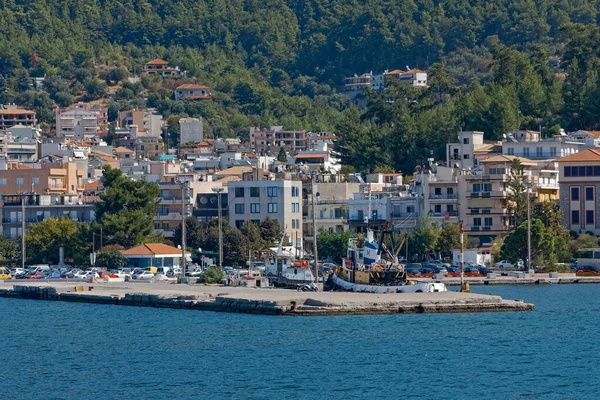 イオニア海ギリシャのIgoumenitsa古い港 — ストック写真