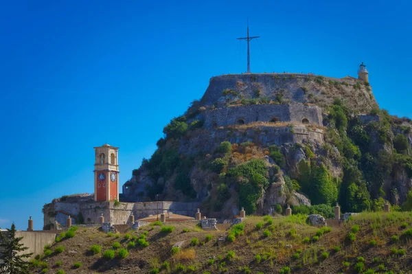 Régi velencei erőd Korfu városban Görögország — Stock Fotó