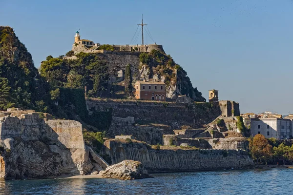 Antigua fortaleza veneciana en Corfú Grecia — Foto de Stock