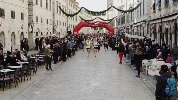 Dubrovnik race DuRun 10k — Stockvideo