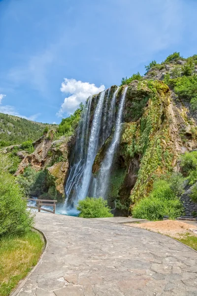 Fossefall Krcic vidvinkel – stockfoto