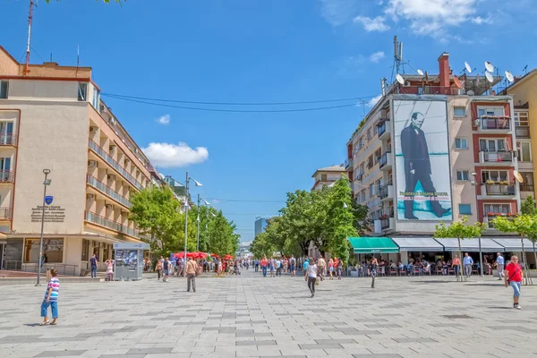 Mutter Teresa Straße in Pristina — Stockfoto