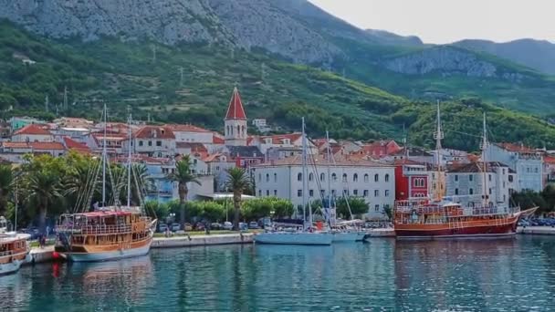 Panorama de Makarska — Vídeo de stock