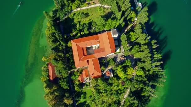 Monastère Visovac, plan d'ascension aérienne 