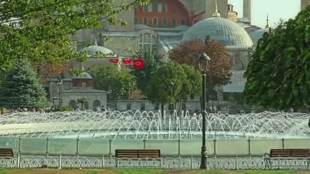 Hagia Sophia-Pfanne Istanbul — Stockvideo