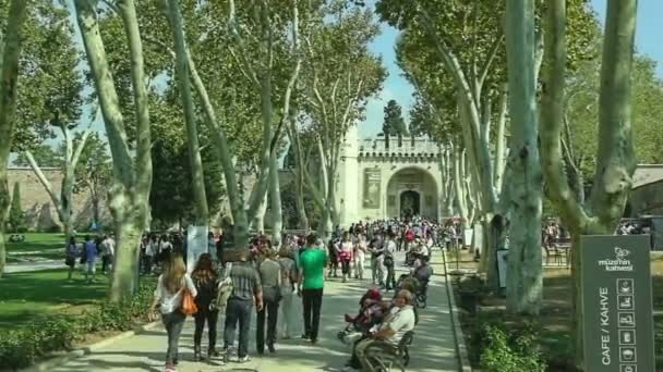 Palacio Topkapi La Puerta, Estambul — Vídeo de stock