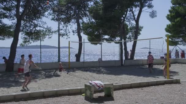 วอลเลย์บอลชายหาด Primosten — วีดีโอสต็อก