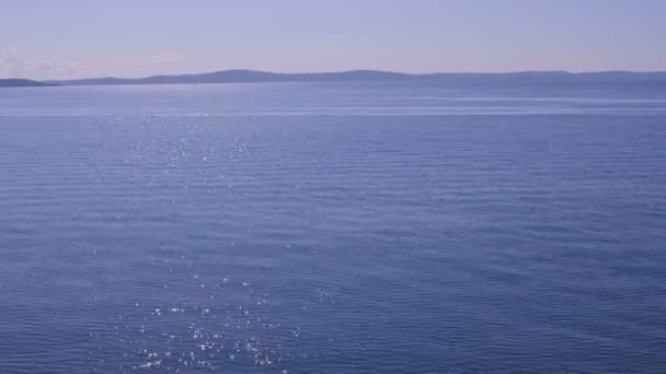 Blå Adriatiska havet — Stockvideo