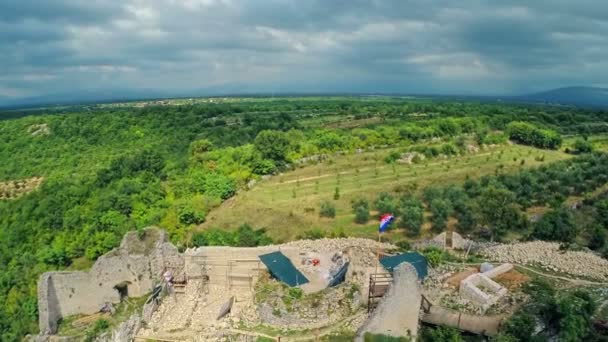 Forteresse de Necven, aérienne — Video