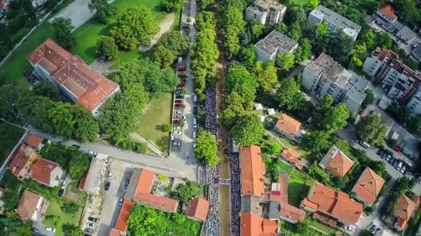 Alka processie in Sinj — Stockvideo