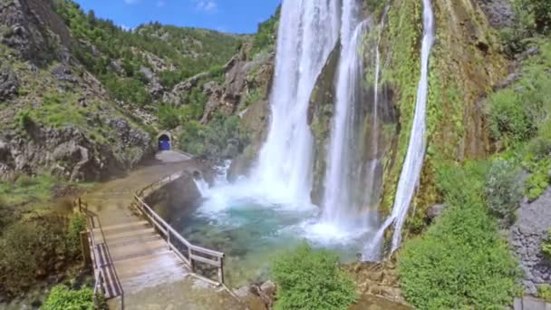 Cachoeira Krcic em Knin — Vídeo de Stock