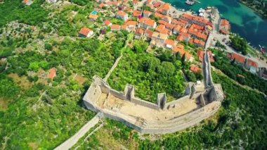 Mali Ston Peljesac Yarımadası'nda, hava