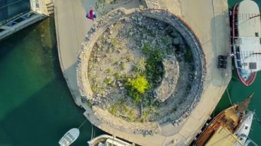 Mali Ston Peljesac Yarımadası'nda, hava