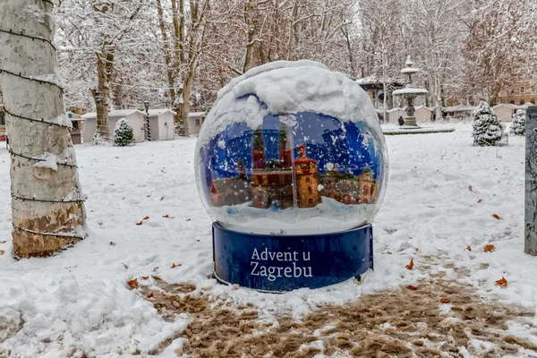 Advent i Zagreb på parken Zrinjevac — Stockfoto