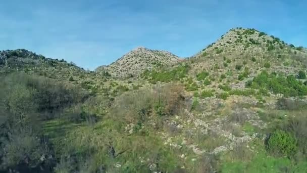 Bijela Lokva Oslje paisagem, aérea — Vídeo de Stock