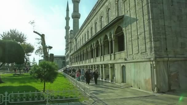 Blaue Moschee am Morgen istanbul — Stockvideo