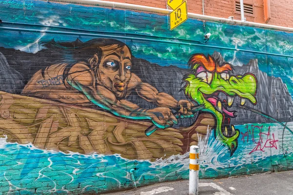 Melbourne grafiti — Stok fotoğraf