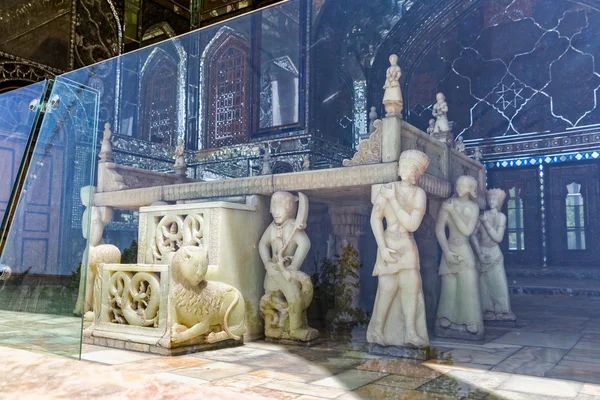 Golestan Palace trono detrás de cristal —  Fotos de Stock