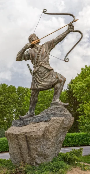 Statue of Aresh Kamangir the Archer — Stock Photo, Image