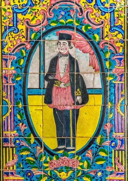 Český Těšín palác malované obklady Stock Snímky