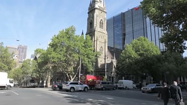 Iglesia escocesa en Melbourne — Vídeo de stock