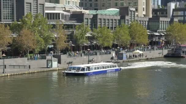 Η υψηλή skylines Southbank και κτίρια — Αρχείο Βίντεο