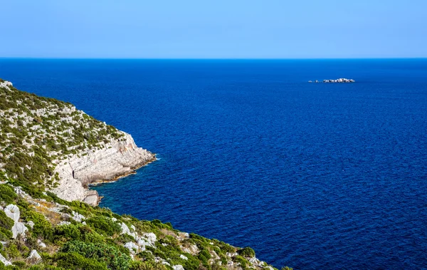 Mediterranean landcape near Odysseus cave — Stock Photo, Image