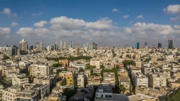 Sunset panorama of Tel Aviv — Stock Video