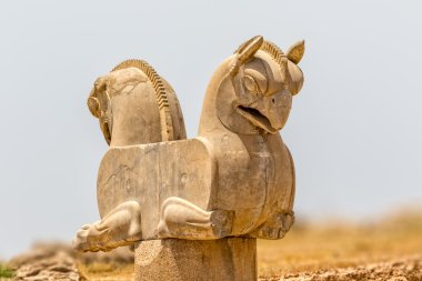 Homa Bird in Persepolis clipart
