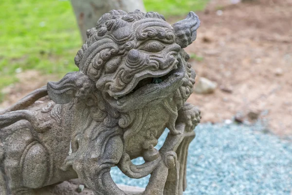 Stone dragon face — Stockfoto