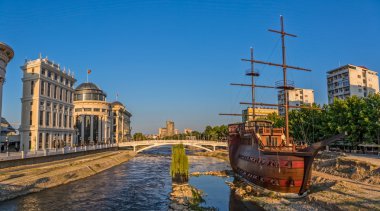 Skopje wooden sailboat