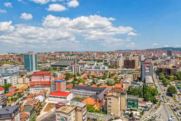 Priština Antenne mit Boris und Ramíz Sporthalle — Stockfoto