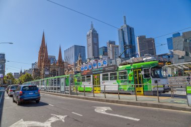 Melbourne Flinders sokak görünümü