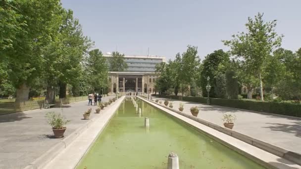 Golestan palace fontein — Stockvideo