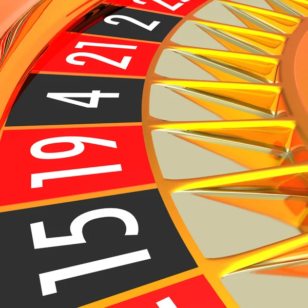 Detail of the golden roulette — Stock Photo, Image