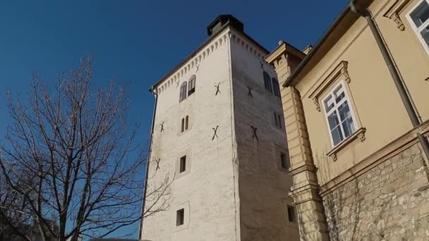 Torre Lotrscak en Zagreb — Vídeo de stock
