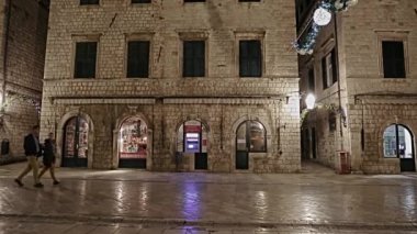 Dubrovnik Stradun gece