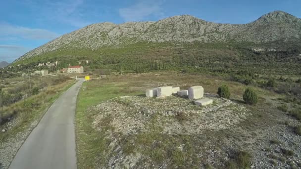 Stecak ortaçağ mezar taşı anteni — Stok video