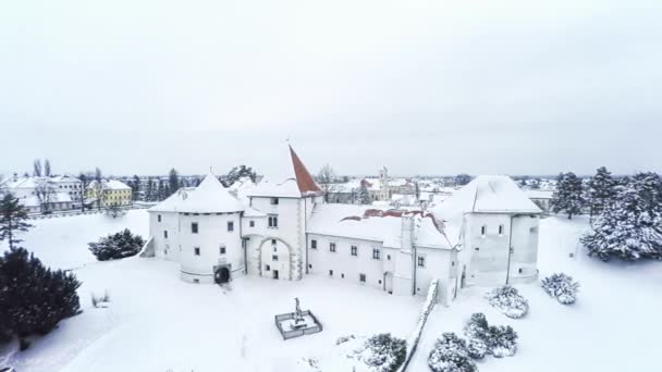 Varazdin slott i Kroatien — Stockvideo