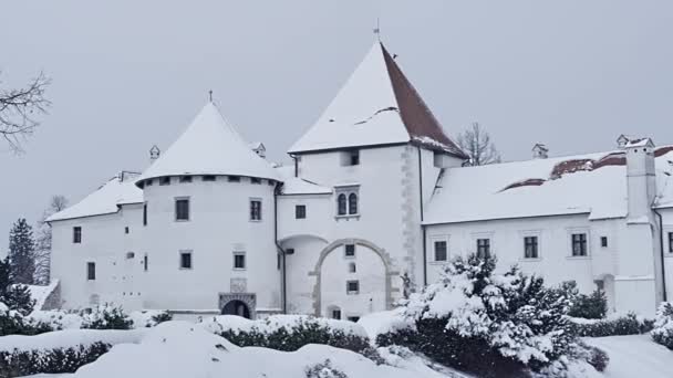 Varazdin slott i Kroatien — Stockvideo