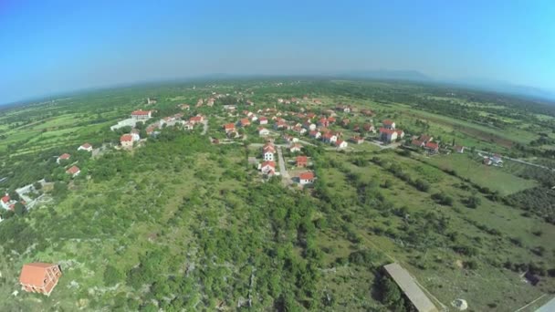 Dalmatian hinterland, aerial shot — Stock Video