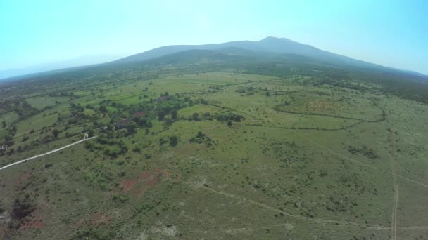 Entroterra dalmata, ripresa aerea — Video Stock