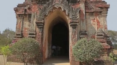 Gubyaukgyi Tapınağı Bagan, Nyaung U, Burma.