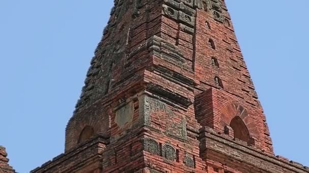 Templo Gubyaukgyi en Bagan, Nyaung U, Birmania . — Vídeo de stock