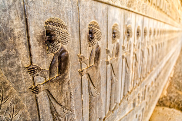 Бессмертные детали рельефа Персеполис
