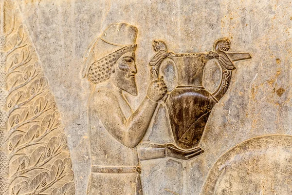 Dettaglio rilievo omaggio armeno Persepolis — Foto Stock